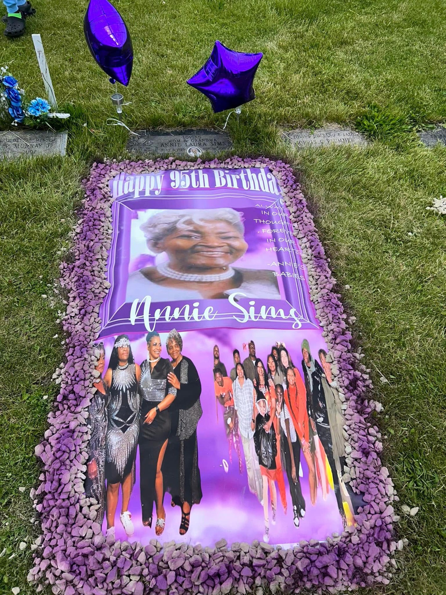 Heaven's Embrace Custom Grave Blanket