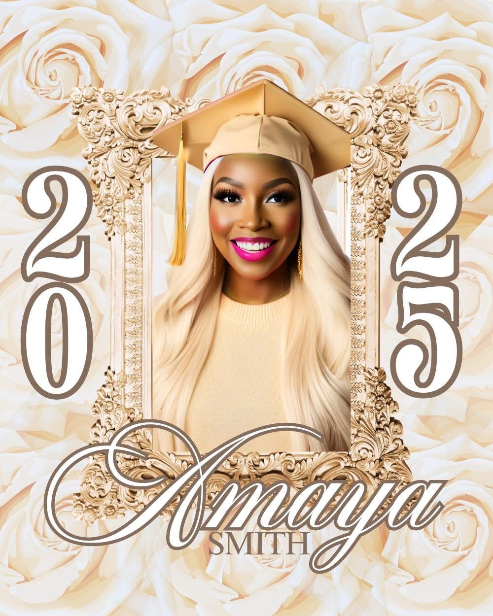 Slay The Stage Glam Grad Poster