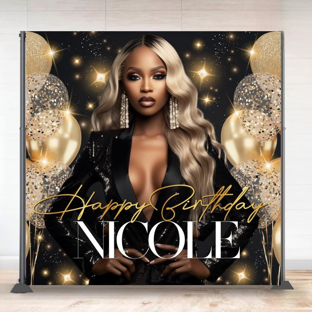 🎉 “Big Banner Energy” – Custom 8x8 Birthday Backdrop/Poster