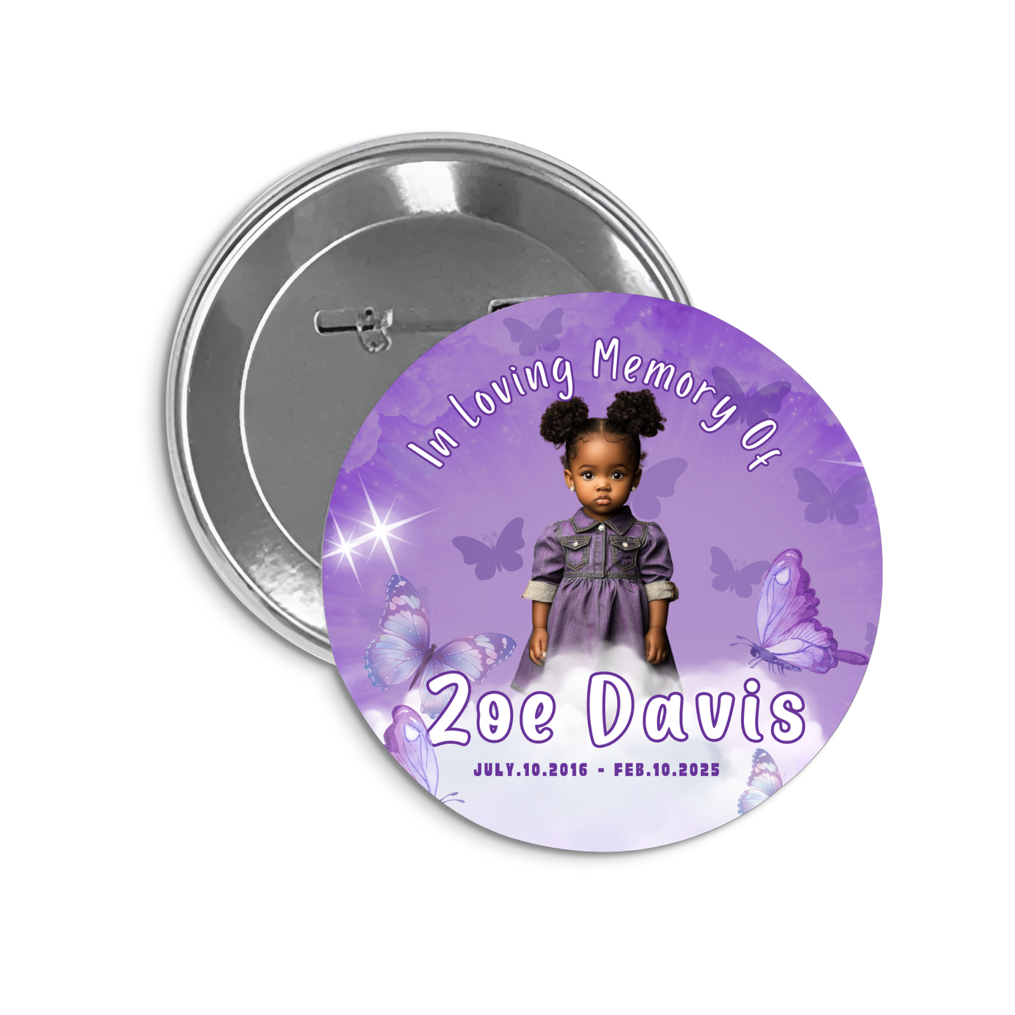 ๐ Legacy Memorial Tribute Buttons (2.25")