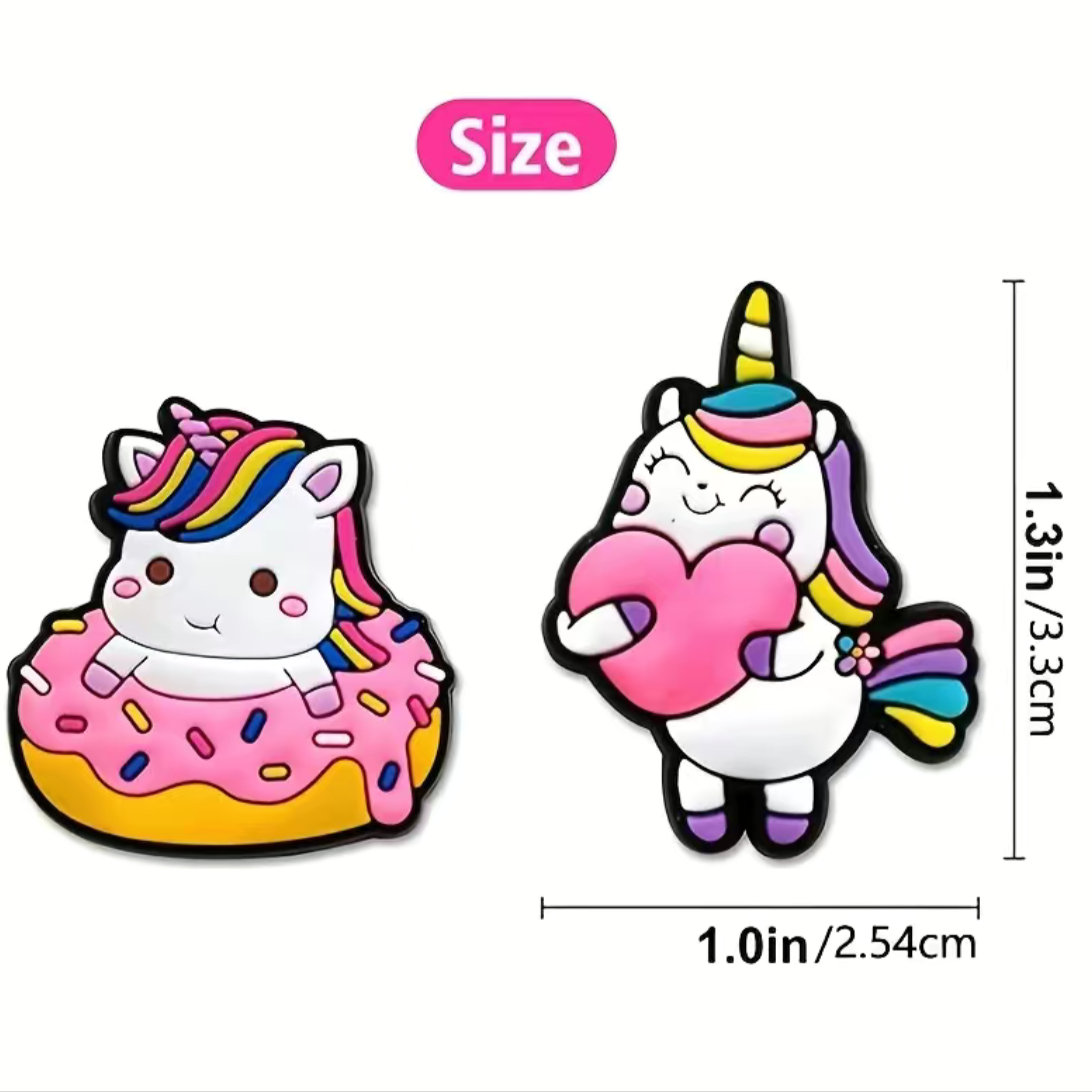 Magical Unicorn 4 pcs Shoe Charms