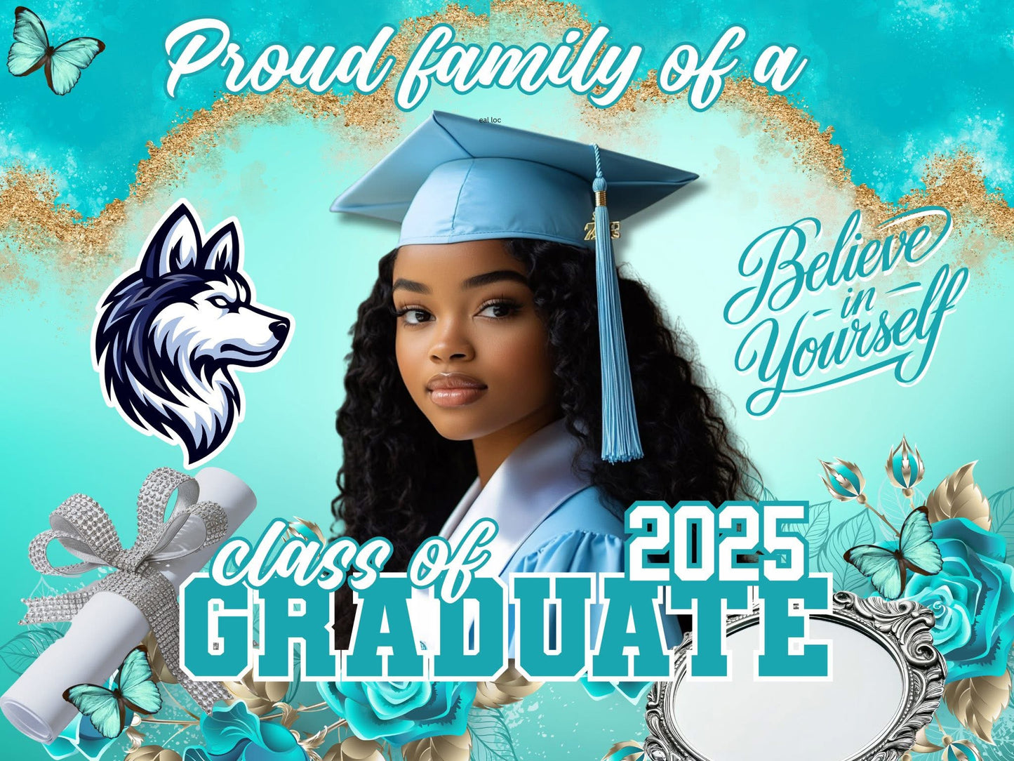 Big Grad Energy Grad Curb Sign