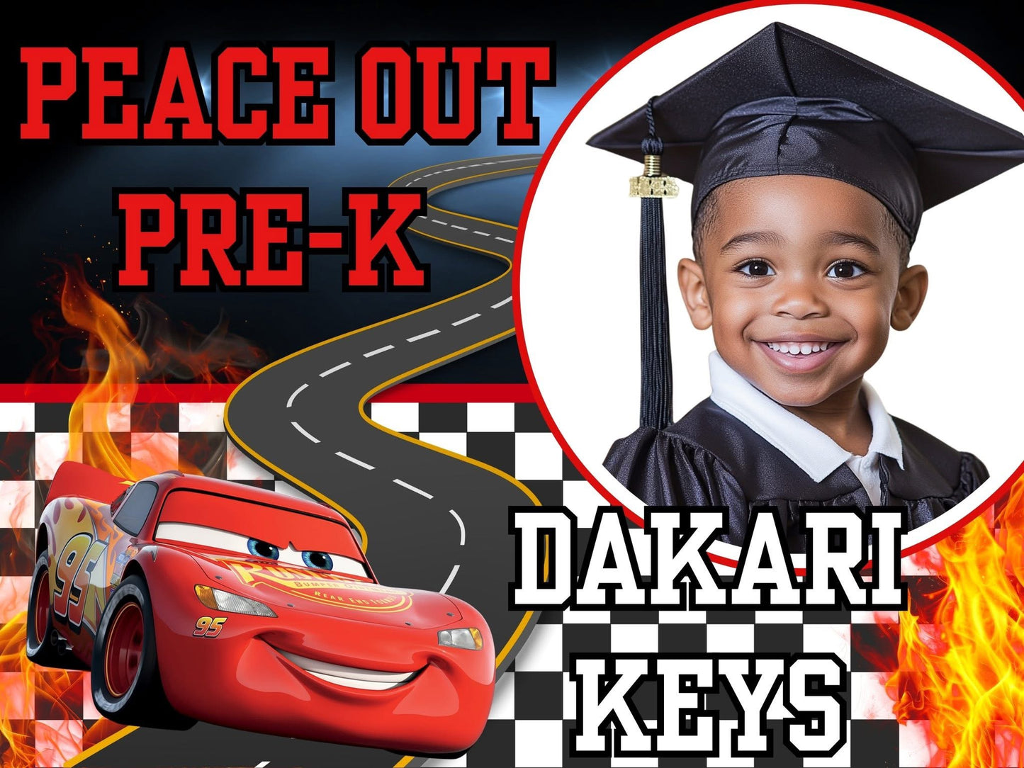 Big Grad Energy Grad Curb Sign