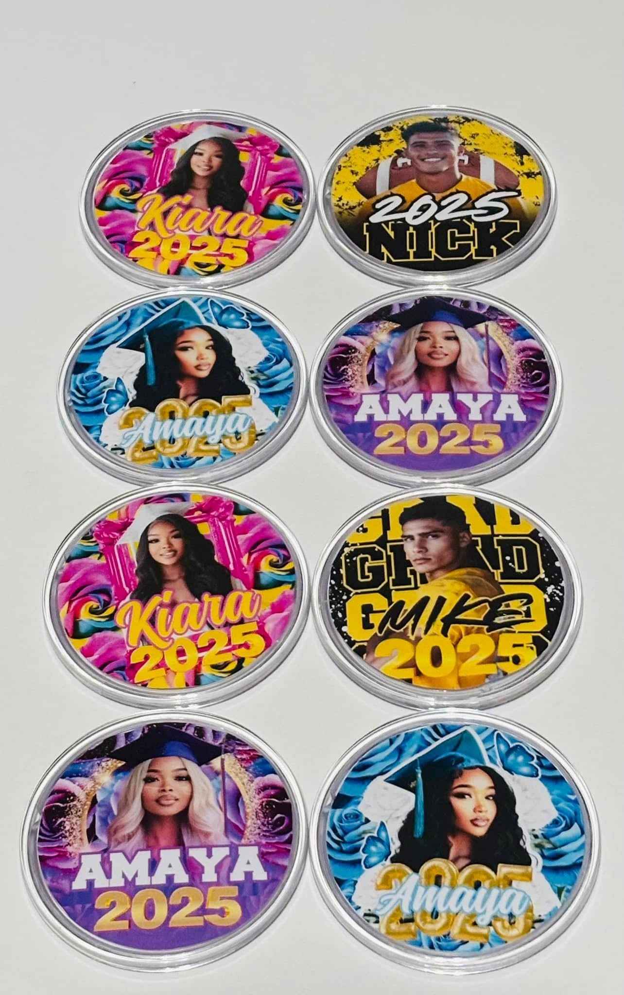 🎓Grad Goals – 3in Custom Graduation Buttons (Set of 5 Designs)