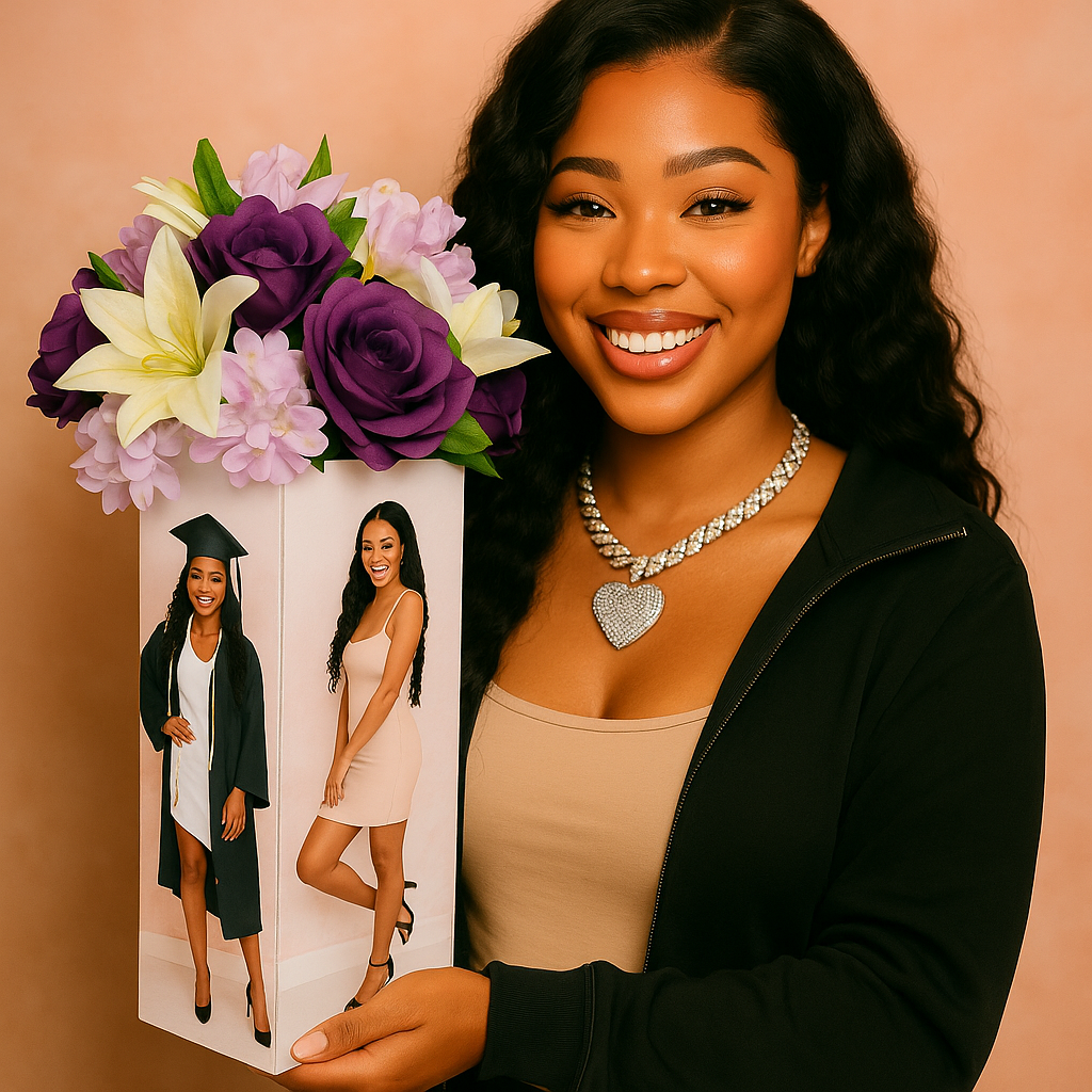 🌸 Bloom & Flex Grad Stand