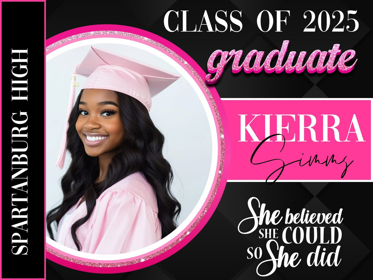 Big Grad Energy Grad Curb Sign