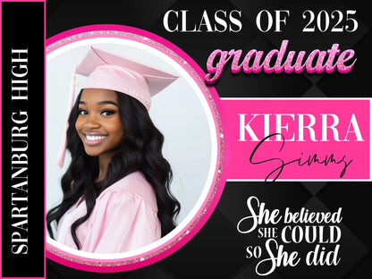 Big Grad Energy Grad Curb Sign