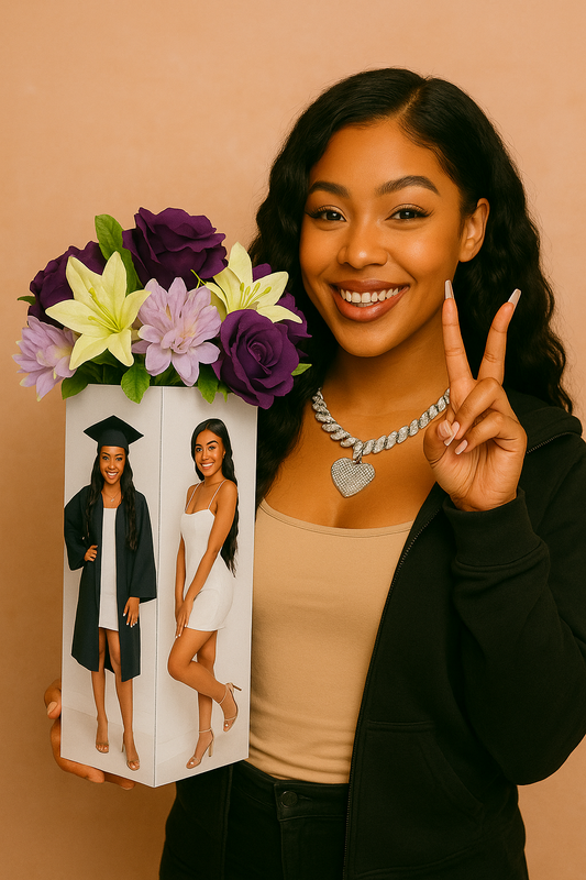 🌸 Bloom & Flex Grad Stand