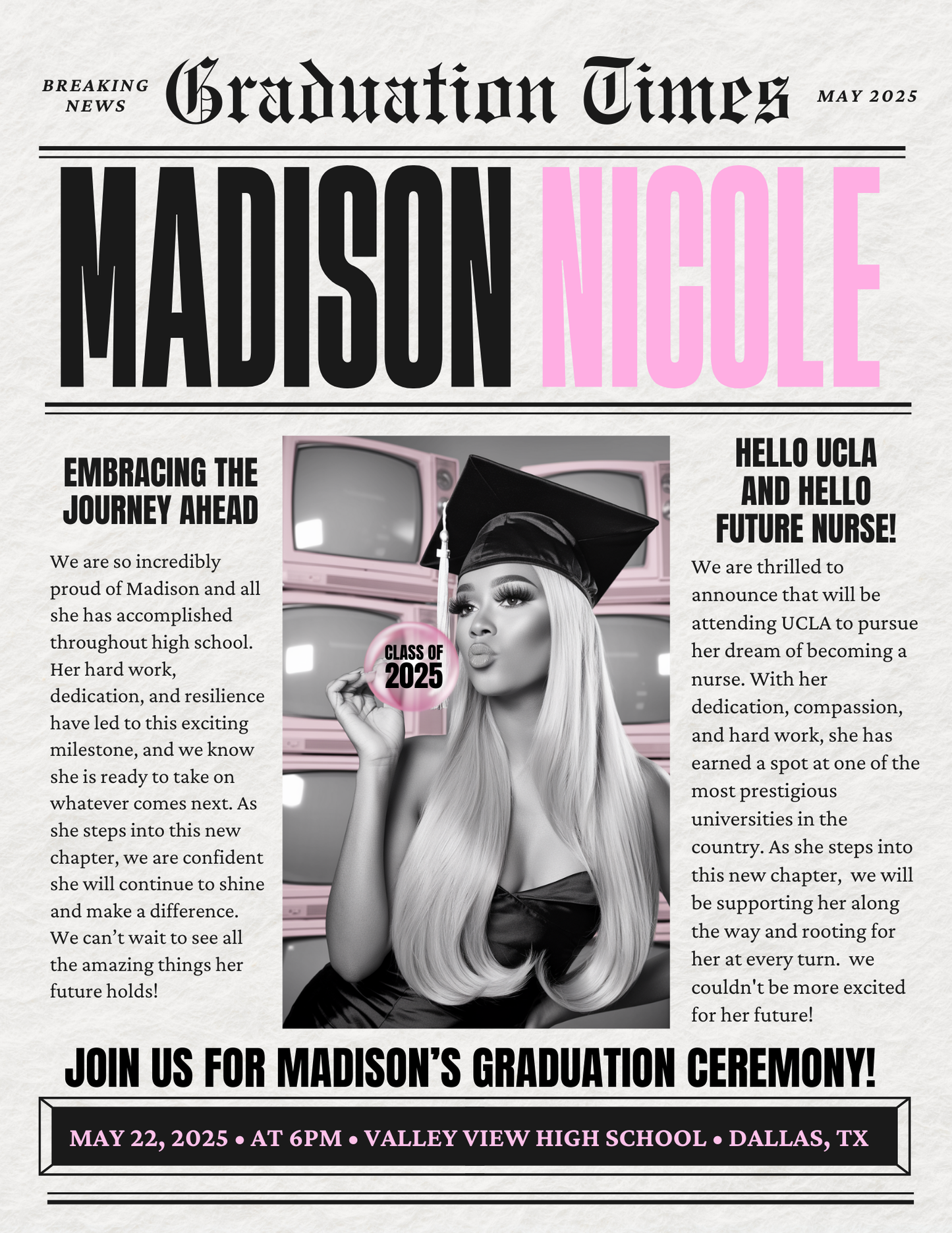 The Birthday Times: Vintage Edition” Extra Extra, She’s Everything!