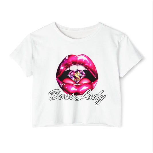 Bad & Boujee Boss Crop Tee