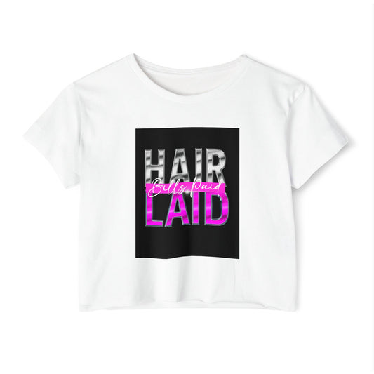 Hair Laid Game Strong Cropped Tee