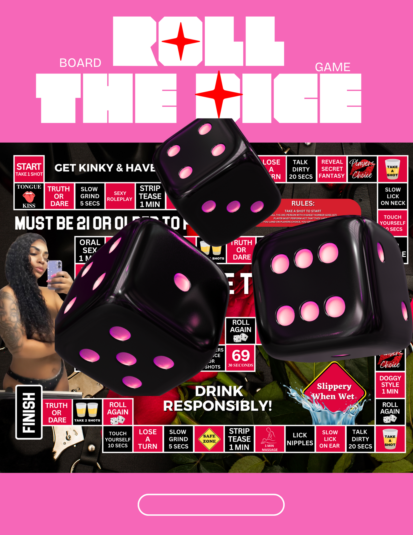 Drip & Drown Foreplay Playground Game Board