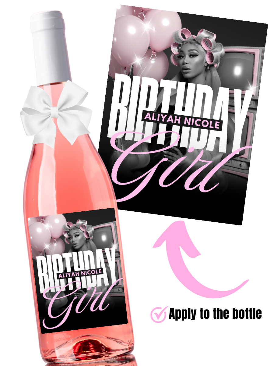 Sip & Sparkle Wine Label Set