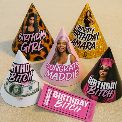 🎉 “Crown Me, B*tch!” Party Hats