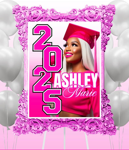 Custom. Girly. Glam. Ready to SLAY Poster