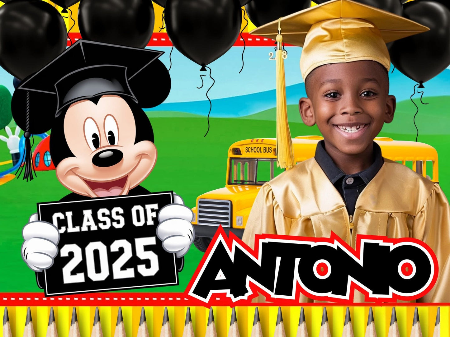 Big Grad Energy Grad Curb Sign