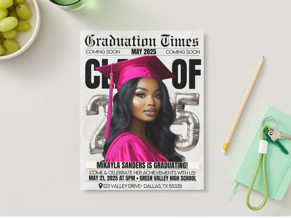 The Class Of 2025 Grad Invite Set