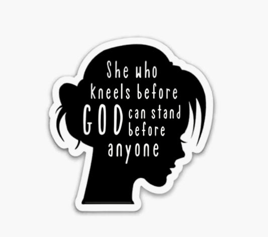 She Who Kneels Single Sticker