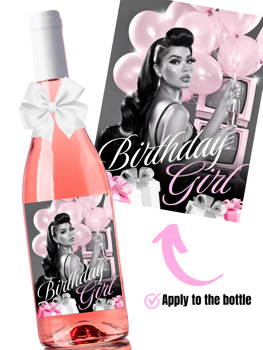 Sip & Sparkle Wine Label Set