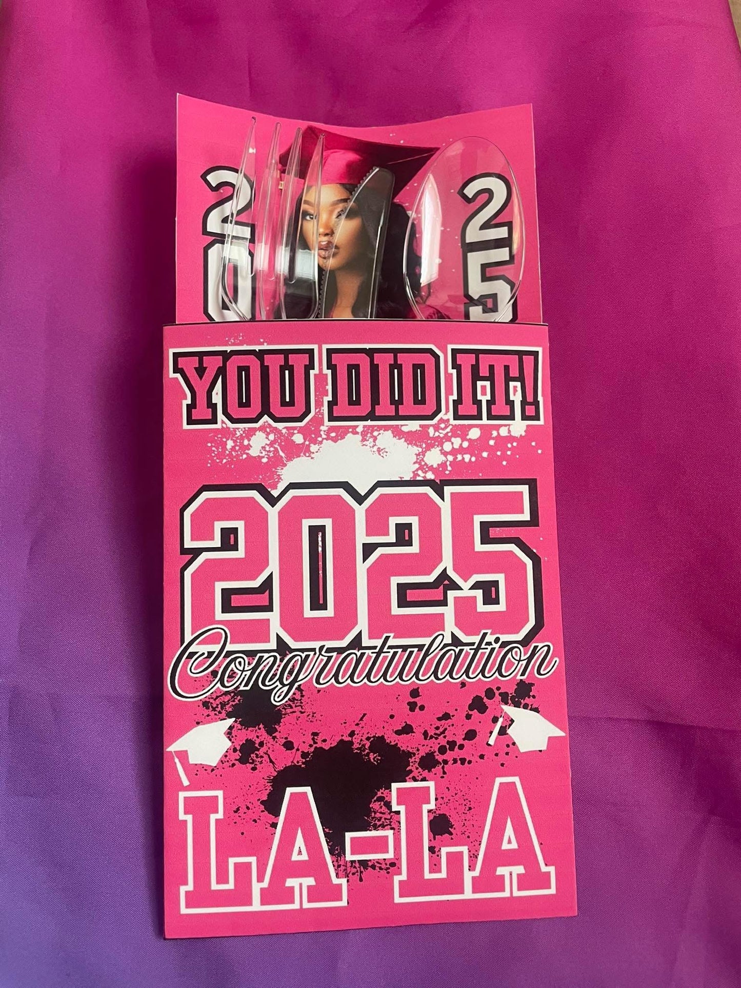 Grad & Glammed Pink Placemat