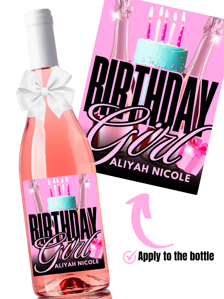 Sip & Sparkle Wine Label Set