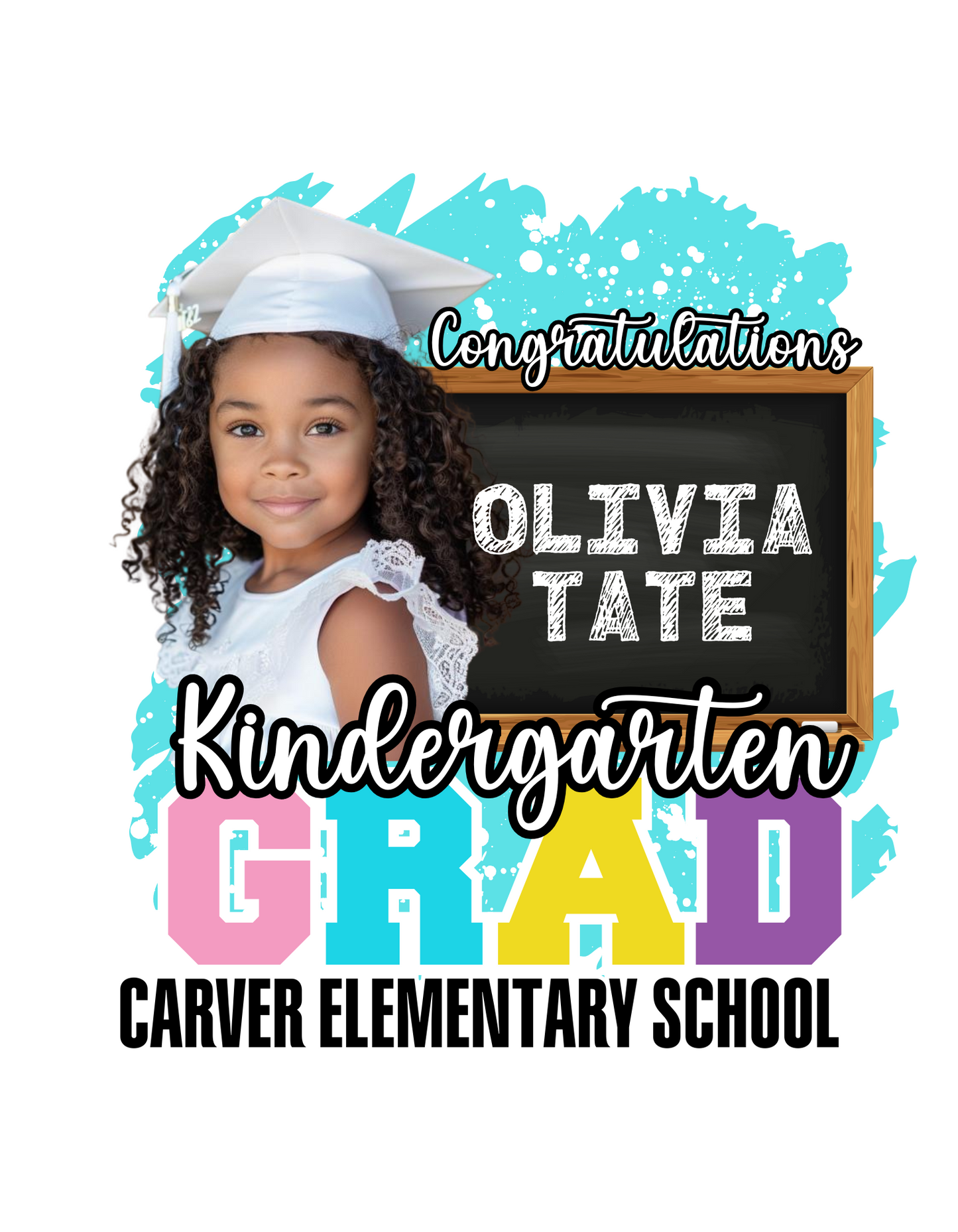 🎓 Lil' Grad Glow-Up Fans – Set of 5