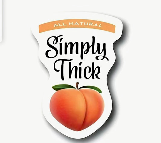 Simple Thick Single Sticker