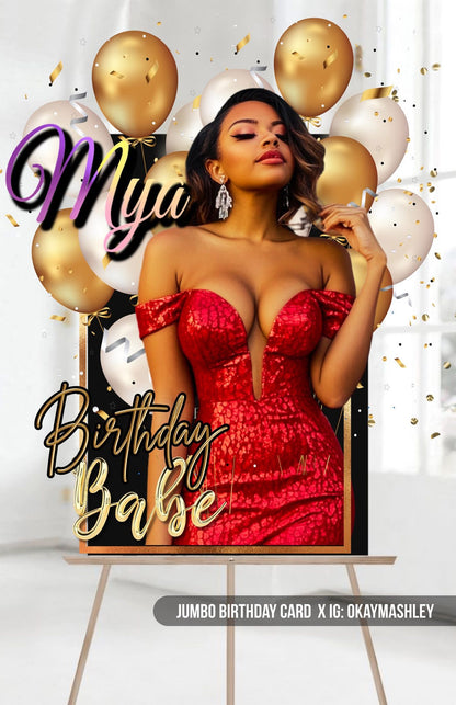 🎉 “Big Banner Energy” – Custom 8x8 Birthday Backdrop/Poster