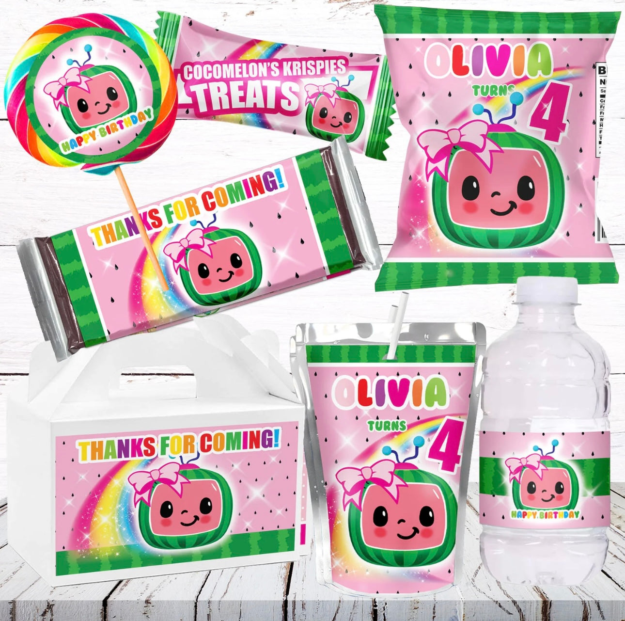 CoCo Inspired Rainbow Rhymes Party Box Treats