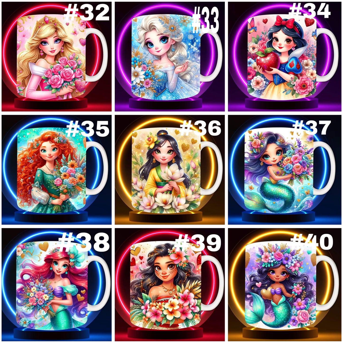 *DIGITAL DOWNLOAD*Magical Princess Mugs