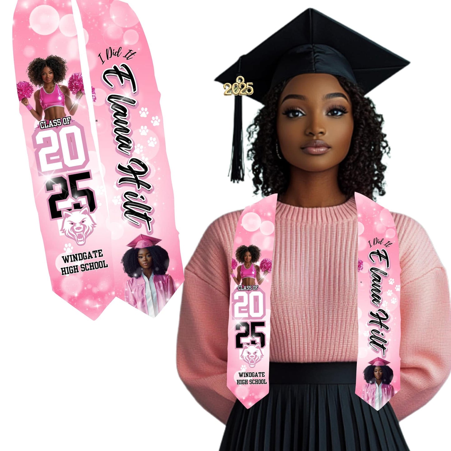 Wrapped in Success Graduation Stole