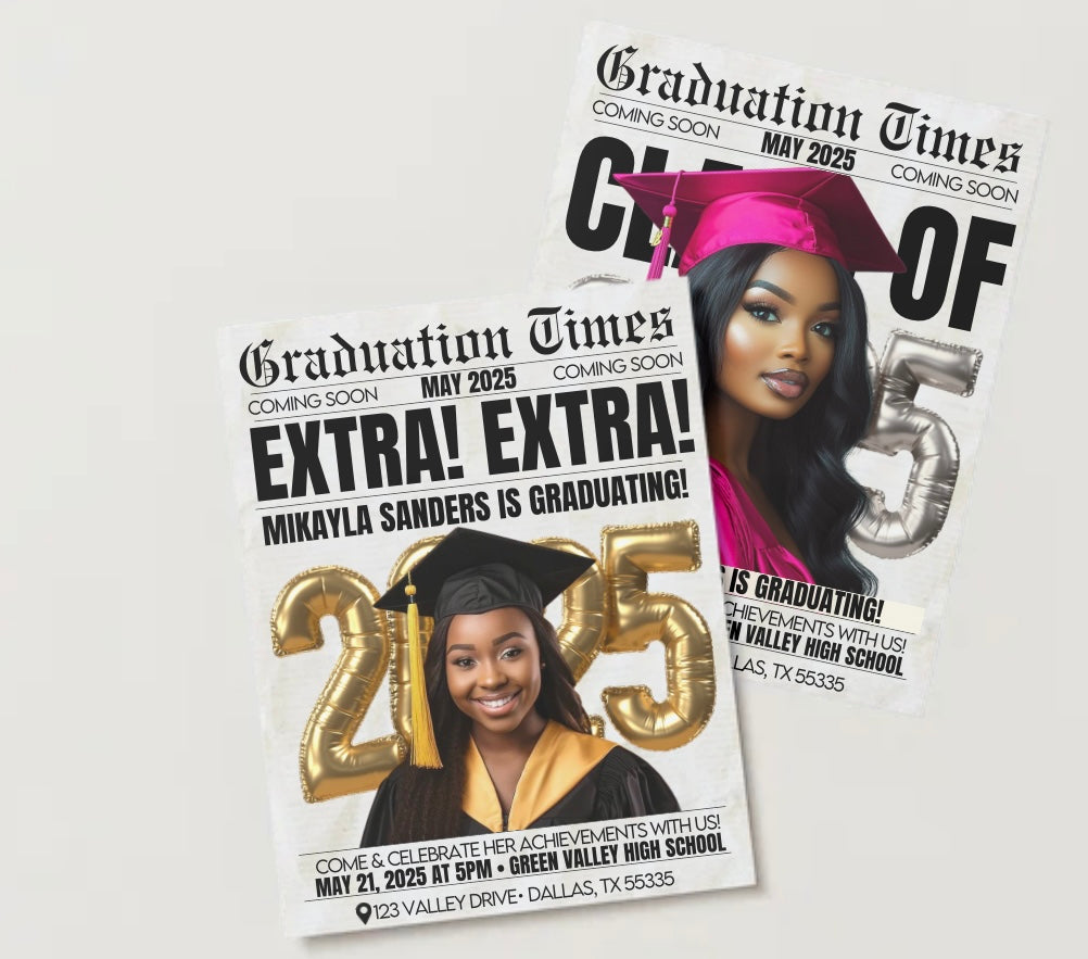 The Class Of 2025 Grad Invite Set