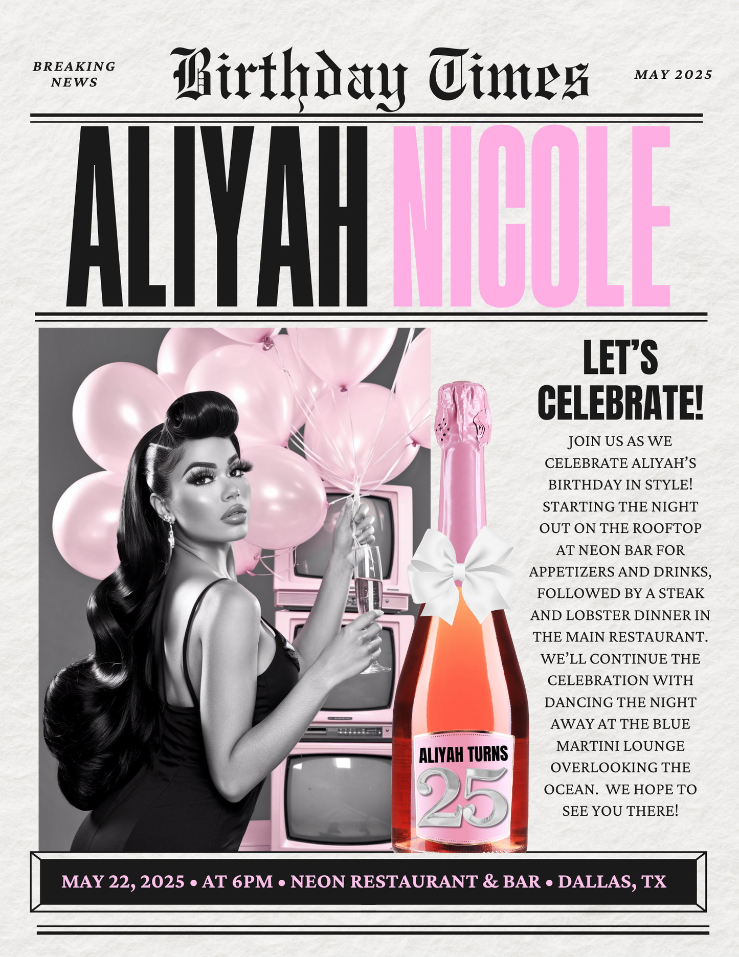 The Birthday Times: Vintage Edition” Extra Extra, She’s Everything!