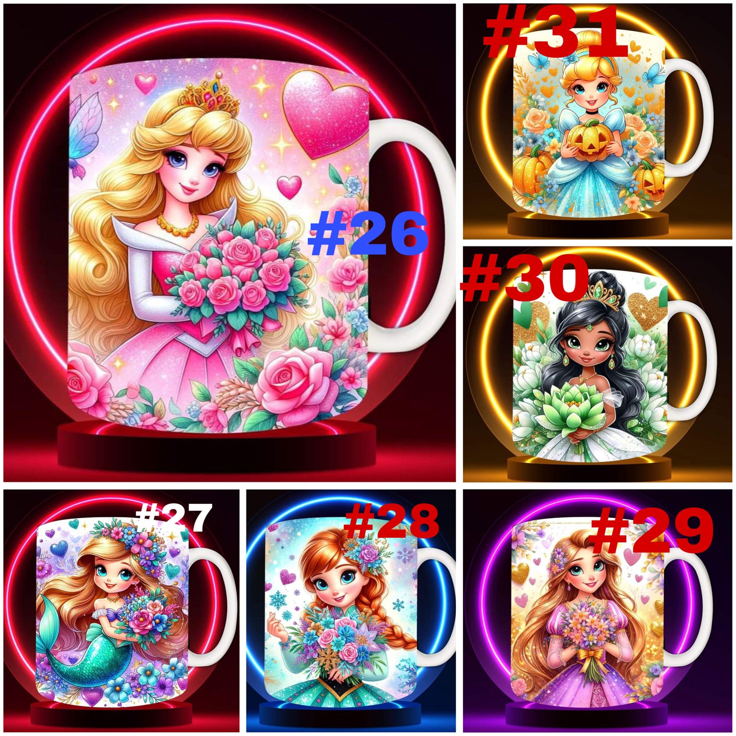 *DIGITAL DOWNLOAD*Magical Princess Mugs