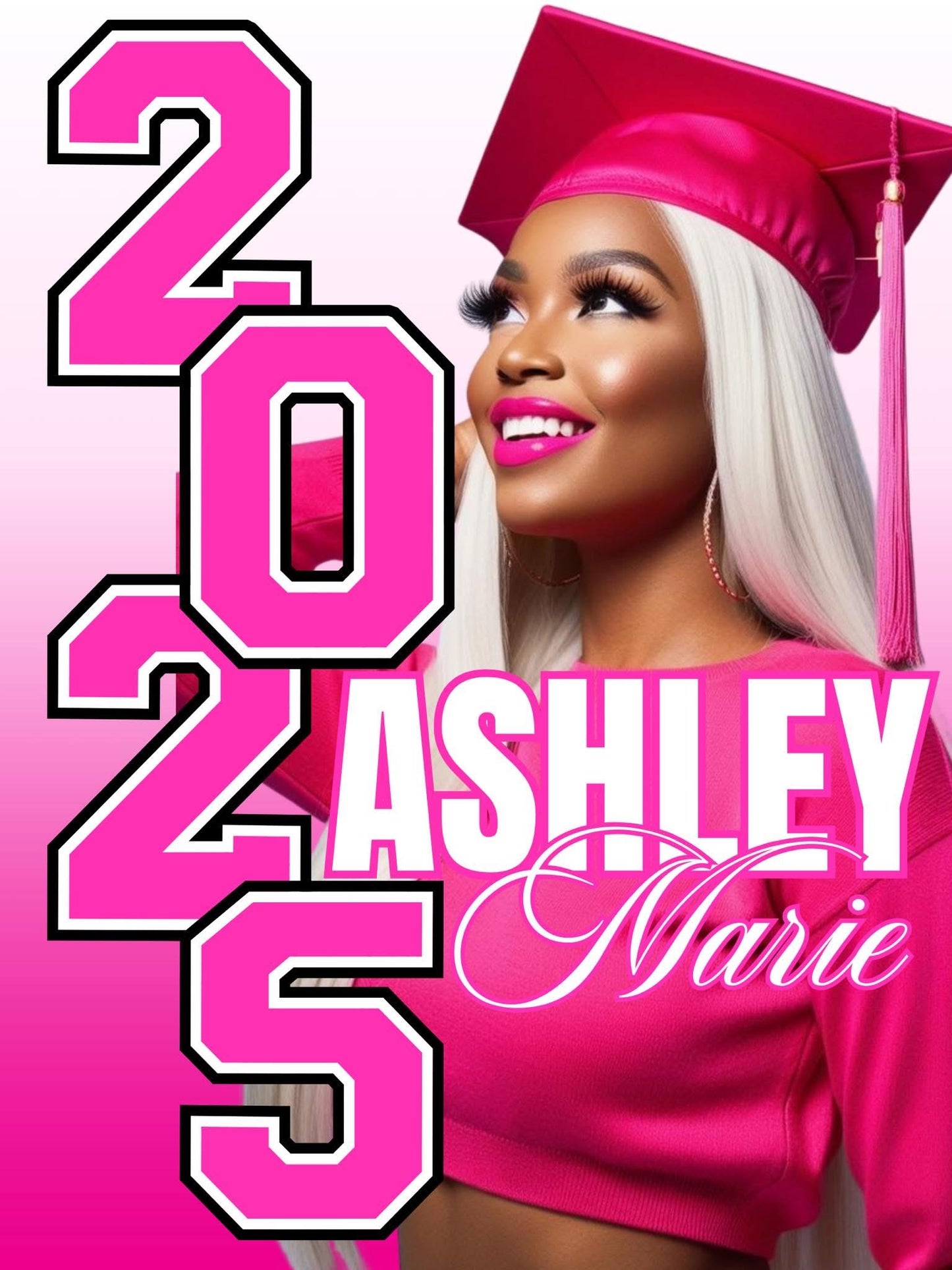 Custom. Girly. Glam. Ready to SLAY Poster