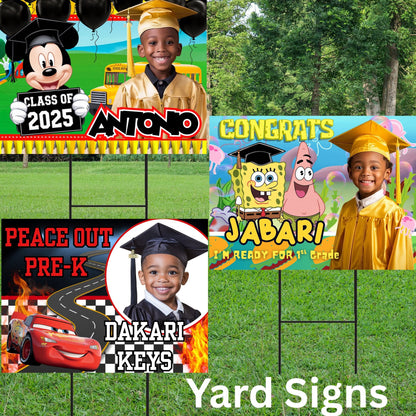 Big Grad Energy Grad Curb Sign