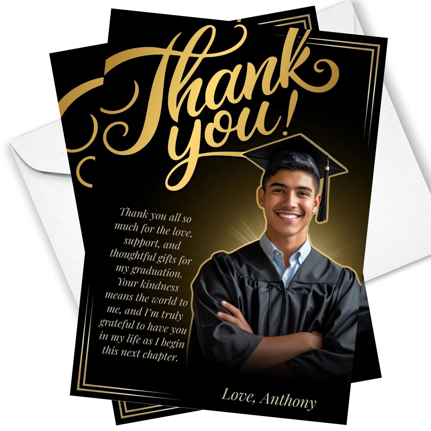 Big Bang Grad Gratitude Cards – 5x7 Set of 12