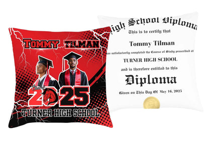 The Senior Drip 💧 Grad Pillow