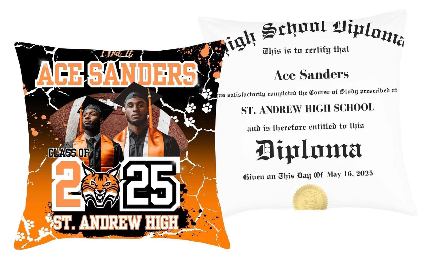 The Senior Drip 💧 Grad Pillow