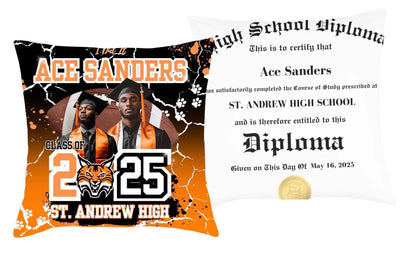 The Senior Drip 💧 Grad Pillow