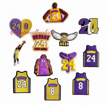 Encantos del zapato del icono del baloncesto 4 piezas