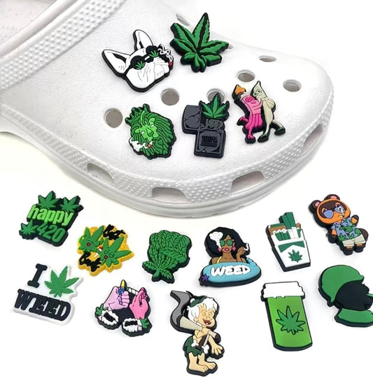 Stoners Cloud Nine Green Collection 4 piezas Amuletos para zapatos