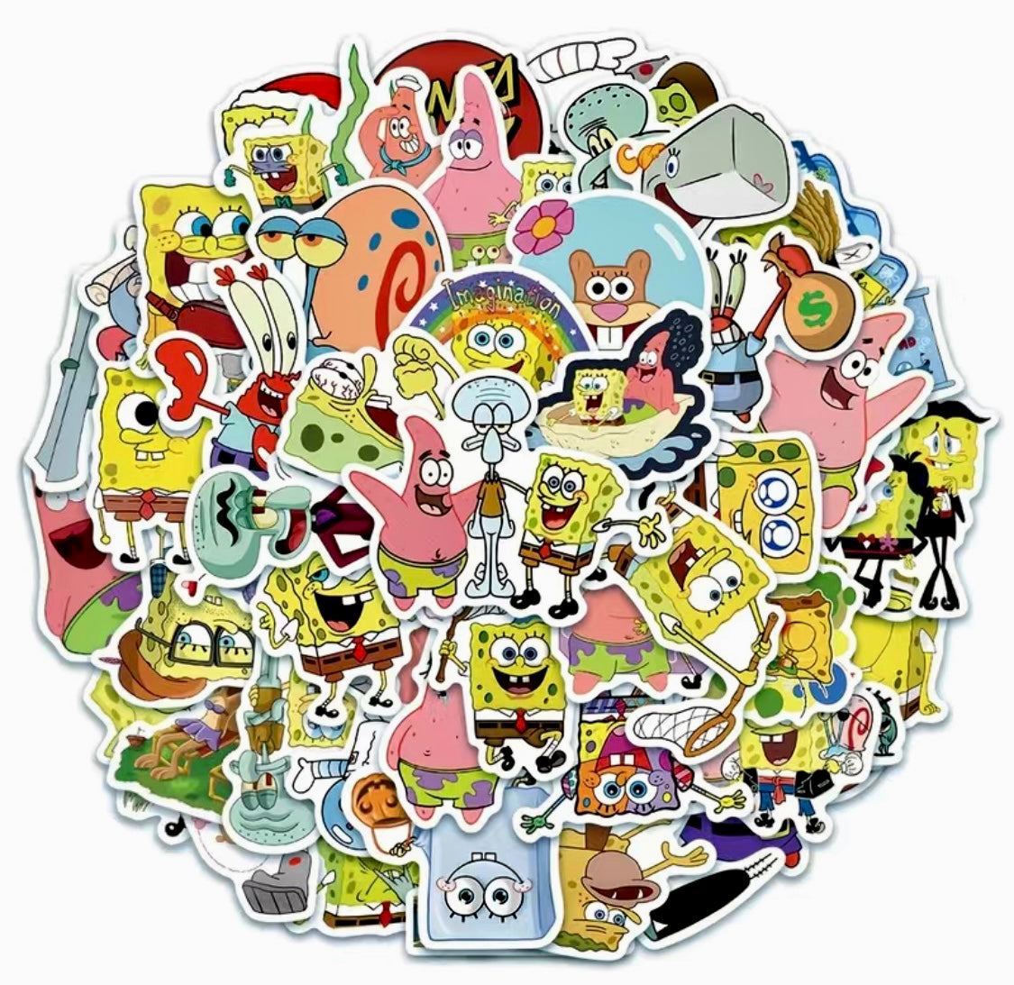 Icon Cartoon Square Pants 5 pcs Stickers