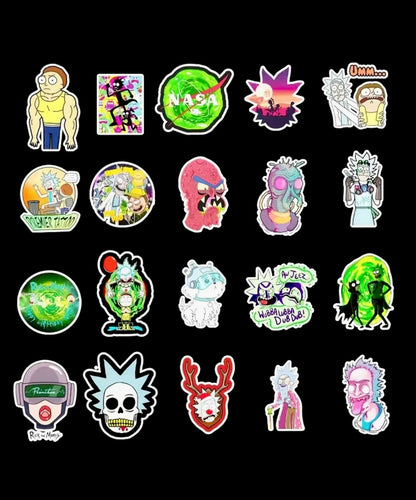 Rick & Morty Stickers 5 pcs