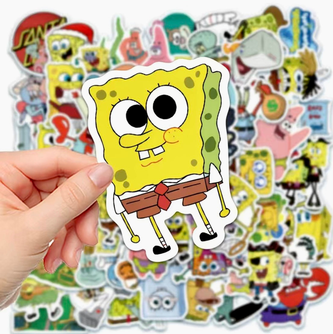 Icon Cartoon Square Pants 5 pcs Stickers