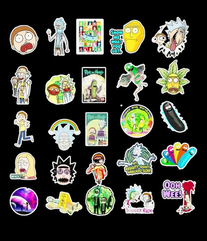 Rick & Morty Stickers 5 pcs