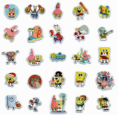 Icon Cartoon Square Pants 5 pcs Stickers