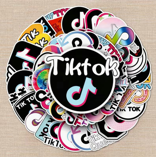 TikTok 5 pcs Stickers