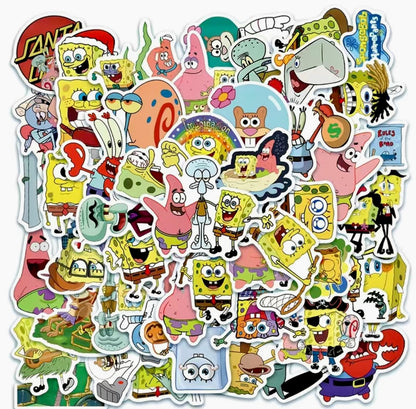 Icon Cartoon Square Pants 5 pcs Stickers