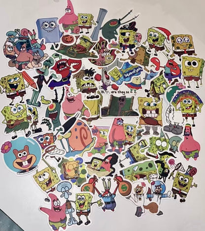 Icon Cartoon Square Pants 5 pcs Stickers